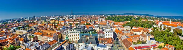 Città di Zagabria vista panoramica — Foto Stock