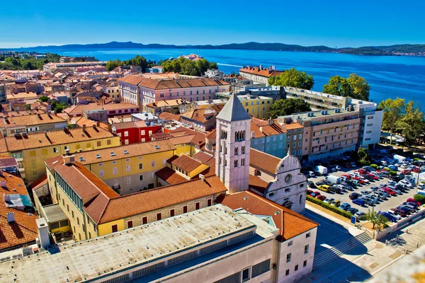 Zadar střechy letecký personál — Stock fotografie