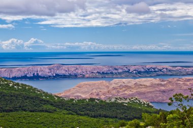 velebit havadan görünümden Hırvat Adaları