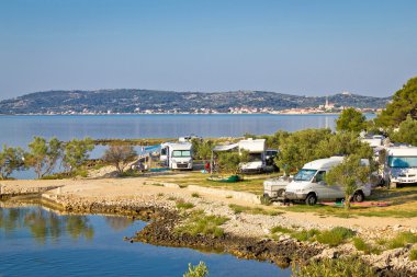Hırvatistan'daki deniz camping