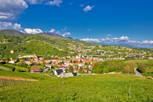 Belle colline verdi di Zagorje — Foto Stock