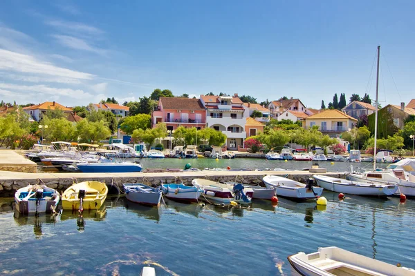 Colorful tourist town of Petrcane — Stock Photo, Image