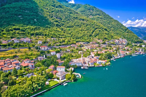 Det Laglio Idylliska Staden Laglio Como Sjö Antenn Utsikt Lombardiet — Stockfoto