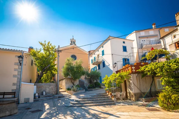 Dorf Valun Insel Cres Mittelmeer Street View Kvarner Region Kroatien — Stockfoto