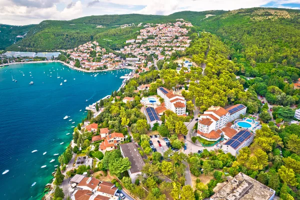 Rabac Tourist Town Rabac Watefront Aerial View Istria Region Croati — Stock Photo, Image