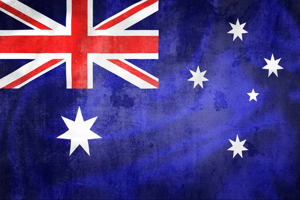 Australia Grunge Flag Illustration View Commonwealth Flag — Foto de Stock