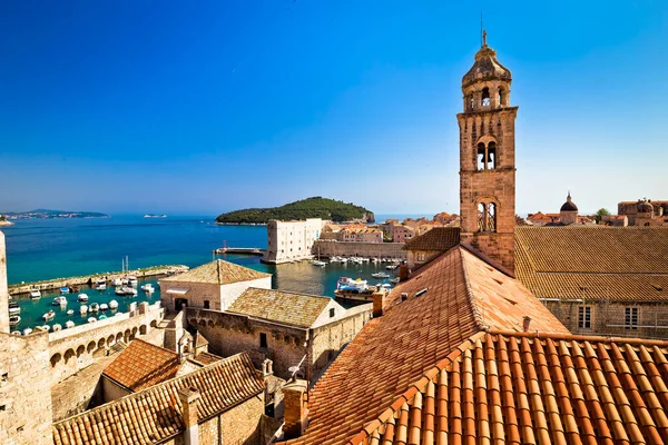 Dubrovnik Scenic View Dubrovnik Historic Walls Architecture Dalmatia Region Croatia — Stock Photo, Image