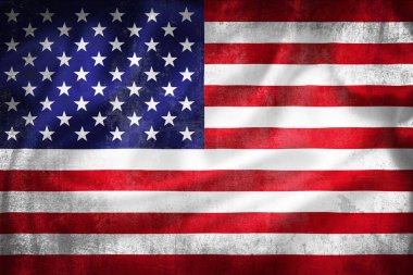 Amerikan bayrağının Grunge çizimi, Amerika Birleşik Bakışları konsepti