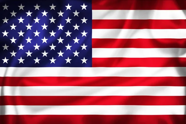 Silk Surface Illustration Flag Concept United Stares America — Stock Photo, Image