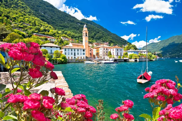 Laglio Idylliczne Miasto Laglio Como Widok Nabrzeże Jeziora Lombardia Region — Zdjęcie stockowe