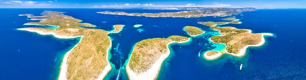 Archipiélago Croacia Paklenski Islas Otoci Vista Aérea Región Turística Dalmacia —  Fotos de Stock