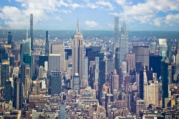 Эпический Вид Сверху Город Нью Йорк Соединенные Штаты Америки — стоковое фото