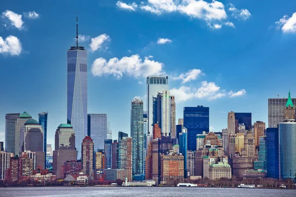 New York City Downtown Skyline Architecture View Spojené Státy Americké — Stock fotografie