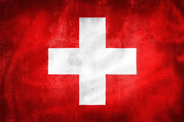 Grunge Ilustrace Švýcarské Vlajky Koncept Švýcarska — Stock fotografie