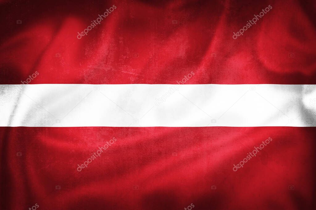 Grunge 3D illustration of Latvia flag, concept of Latvia 