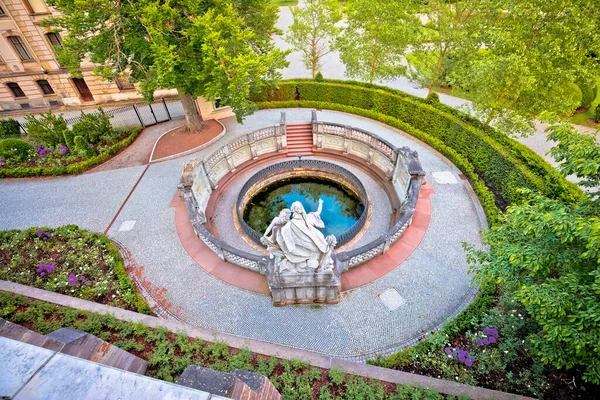 Fonte Del Fiume Danubio Donaueschingen Schwarzwald Regione Tedesca Del Baden — Foto Stock