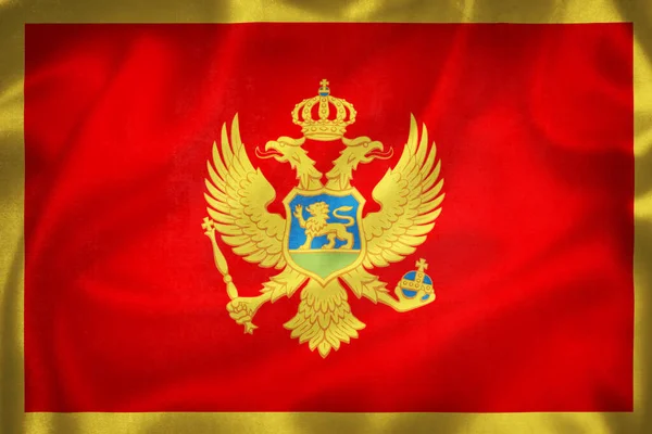 Grunge Illustration Montenegro Flag Concept Montenegro — Stock Photo, Image