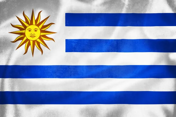 Grunge Illustration Uruguay Flag Concept Uruguay — Stock Photo, Image