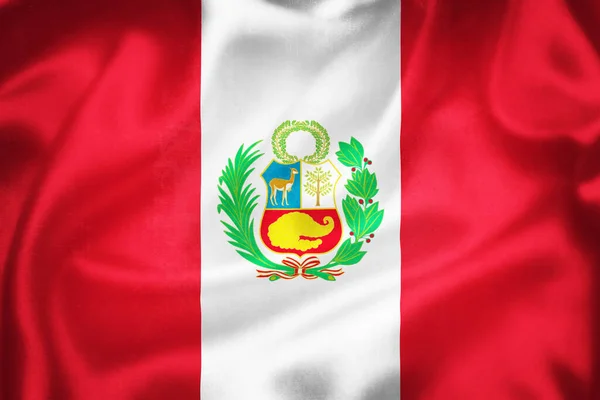 Grunge Illustration Peru Flag Concept Peru — Foto de Stock