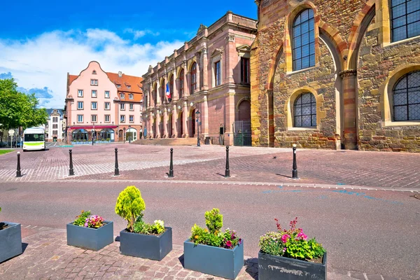 Town Colmar Theater Square View Alsace Region France — Stock Photo, Image