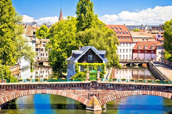 Straatsburg Barrage Vauban Schilderachtige Rivier Architectuur Uitzicht Elzas Regio Van — Stockfoto