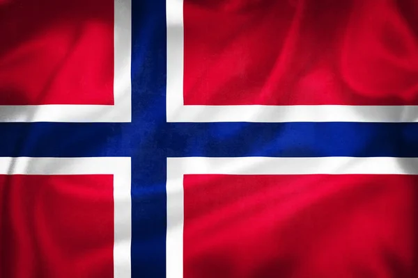 Grunge Illustration Norway Flag Concept Norway — Fotografia de Stock