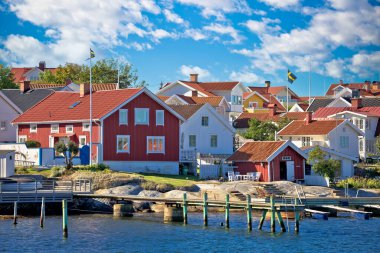 Göteborg takımadalarındaki Styrso adasındaki Tangen, Goteborg Belediyesi, Vastra Gotaland İlçesi, İsveç