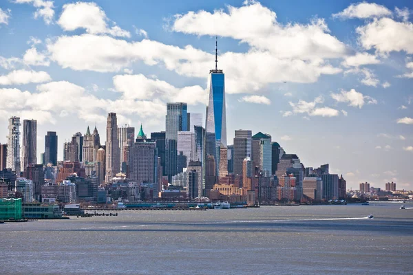 Nova Iorque Vista Épica Skyline Centro Cidade Eua — Fotografia de Stock