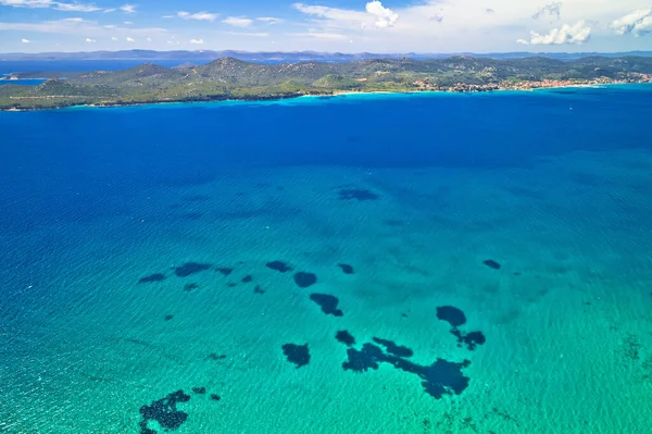 Pasman Och Turkos Havsutsikt Dalmatien Skärgård Kroatien — Stockfoto