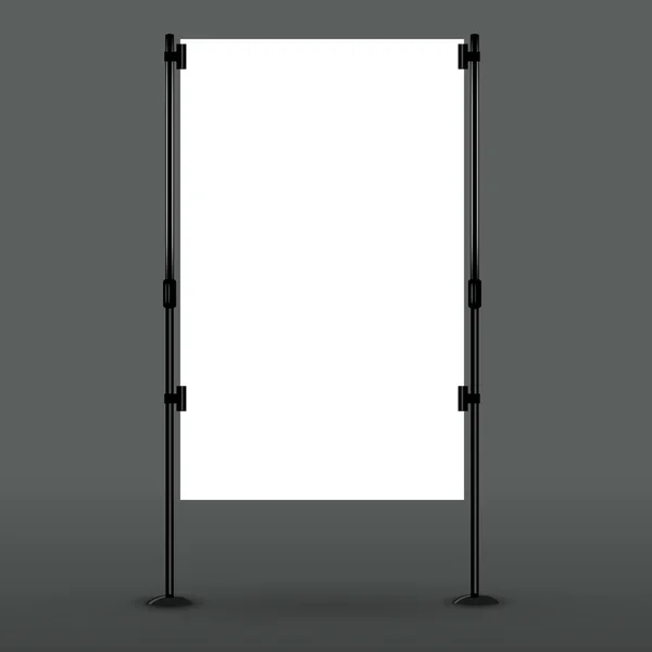 Visualizzazione banner roll up vuoto — Vettoriale Stock