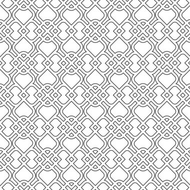 Islamic delicate pattern. Seamless vector clipart