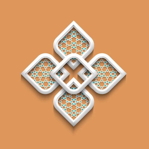 3D-elegante patroon in Arabische stijl — Stockvector