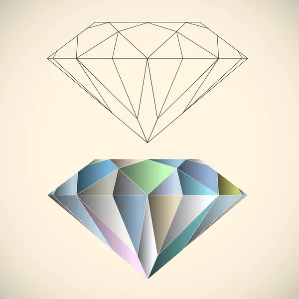 Diamant — Image vectorielle