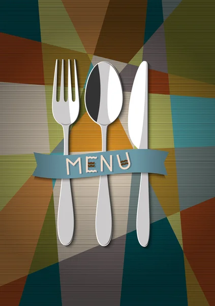 Diseño de menú de tarjeta de restaurante vectorial — Vector de stock