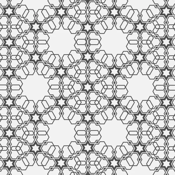 Motif monochromatique sur motif islamique — Image vectorielle