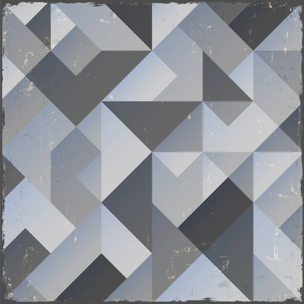 Monochrom retro geometrischer Hintergrund — Stockvektor