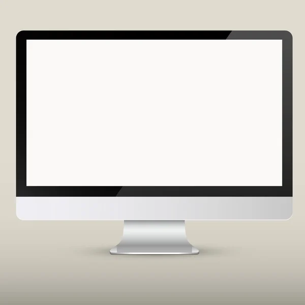 Vecteur écran d'ordinateur vide — Image vectorielle