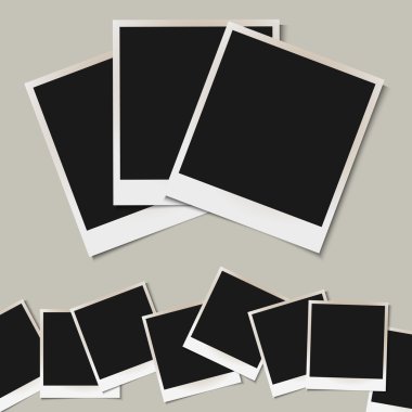 Vector set of isolated Photo frames clipart