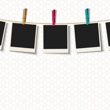 fotoğraf çerçeveleri clothespins ile