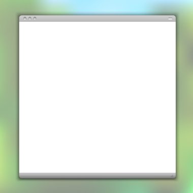 Simple vector browser window clipart