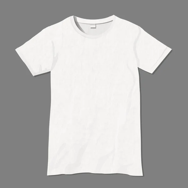 Vit vektor t-shirt formgivningsmall — Stock vektor