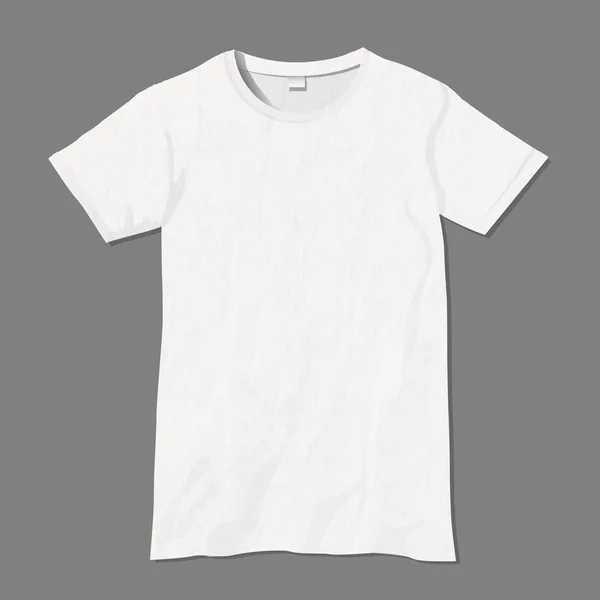 White vector t-shirt design template — Stock Vector