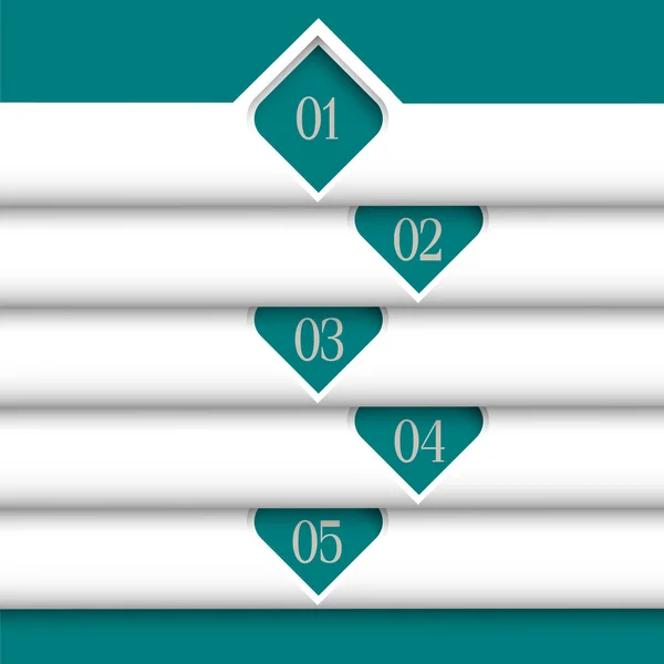 3d modern white Design template — Stock Vector