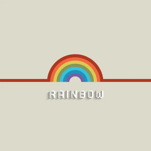 Diseño de arco iris con estilo — Vector de stock