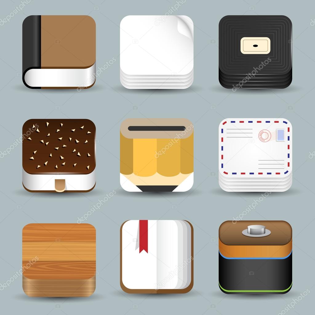 Vector set of App Icons