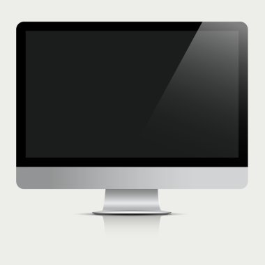 bilgisayar monitörü ile siyah ekran