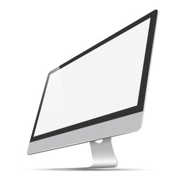 vektör modern geniş ekran lcd monitör