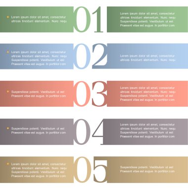 Kağıt afiş pastel renklerle numaralandırılır.