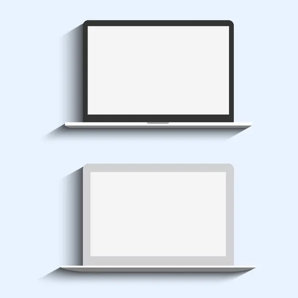 两个笔记本电脑 — 图库矢量图片