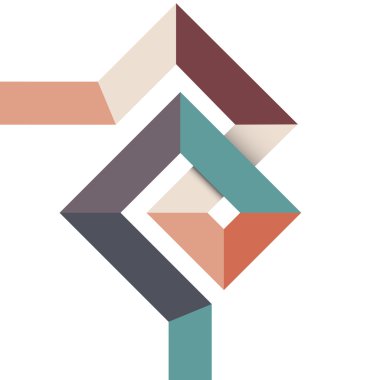 geometrik soyut minimal tasarım